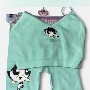 Primark Mint Green Powerpuff Girls Pajama Set